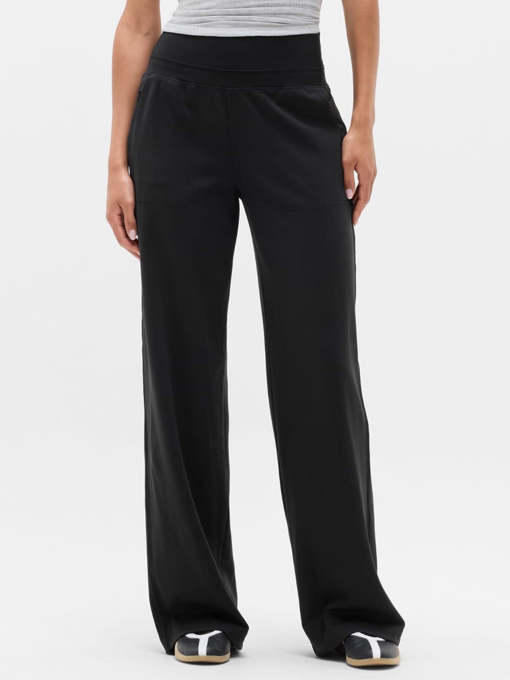 Athleta Venice High Rise Wide Leg Pant Black
